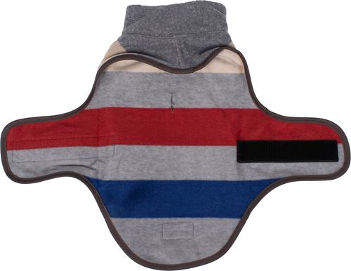 Show full view: Pendleton Fleece Dog Vest, Cabin Stripe Gray, Small slide 3 of 6