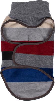 Show full view: Pendleton Fleece Dog Vest, Cabin Stripe Gray, Small slide 2 of 6