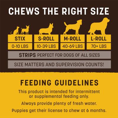 Show full view: Earth Animal No-Hide Seasonal Rolls Pumpkin Spice Recipe Large Natural Rawhide Alternative Dog Chew slide 6 of 10