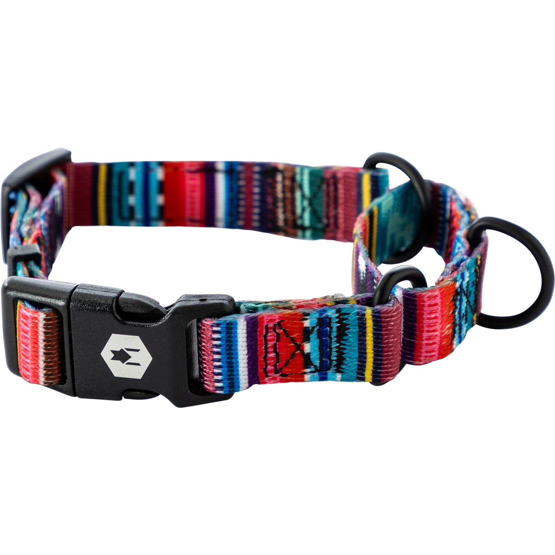 Wolfgang Heavy Duty Quetzal Martingale Dog Collar with Quick Release, Small: 8 to 12-in neck, 5/8-in wide