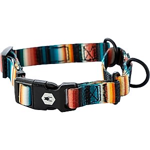 Wolfgang Heavy Duty LostArt Martingale Dog Collar with Quick Release, Large: 18 to 26-in neck, 1-in wide