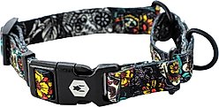 Wolfgang Heavy Duty LosMuertos Martingale Dog Collar with Quick Release, Medium: 12 to 18-in neck, 1-in wide