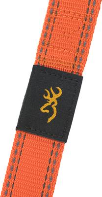 Show full view: Browning Classic Webbing Safety Orange Dog Leash with Reflective Stitching, Small: 6-ft long, 1-in wide slide 7 of 8