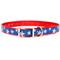 Show in main carousel: Zaley Designs Trim to Size Patriotic Stars Polyurethane Dog Collar, Small: 9 to 16-in neck, 3/4-in wide slide 1 of 6