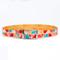 Show in main carousel: Zaley Designs Trim to Size Sunset Mountains Geometric Polyurethane Dog Collar, Small: 9 to 16-in neck, 3/4-in wide slide 1 of 3