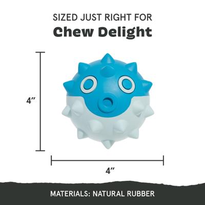 Show full view: BARK Deep Sea Throwfish Dog Chew Toy, Large slide 3 of 8