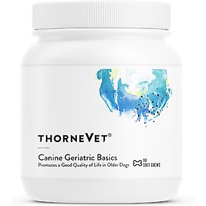 ThorneVET Canine Geriatric Basics Chew Supplement for Senior Dogs, 90 count jar
