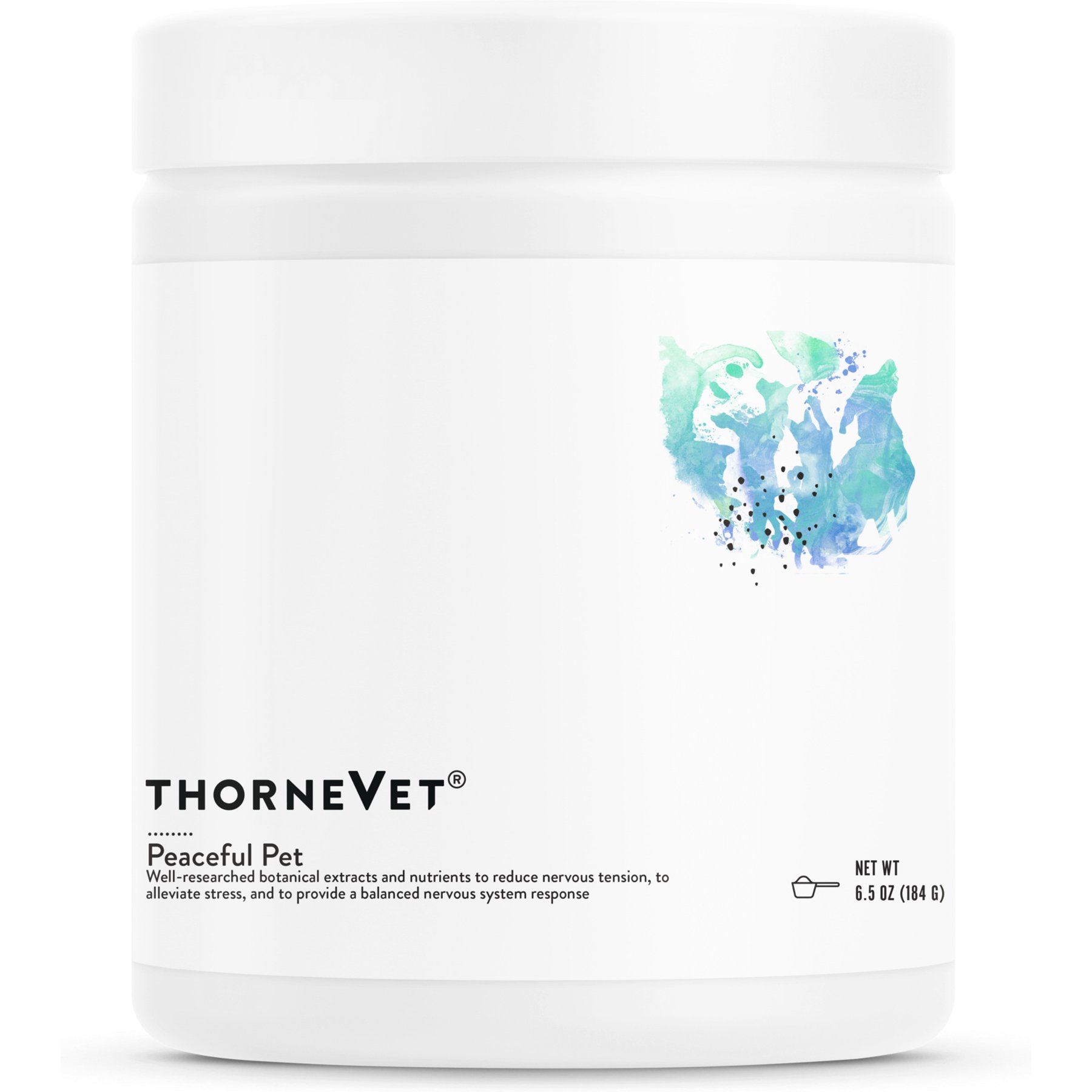 ThorneVET Peaceful Pet Calming Powder Supplement for Dogs, 90 scoops