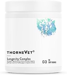ThorneVET Longevity Complex Chew Supplement for Dogs, 90 count jar