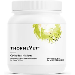 ThorneVET Canine Basic Nutrients Soft Chew Vitamins for Dogs, 90 count jar