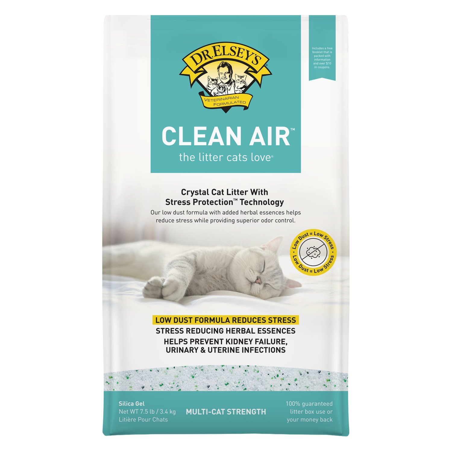 Clean Air Stress Reducing Crystal Cat Litter