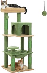 PAWZ Road 45.7-in Large Hammock Polyester Cat Tree & Condo, Medium, Green