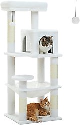 PAWZ Road 45.7-in Large Hammock Polyester Cat Tree & Condo, Medium, White