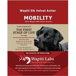 Wapiti Labs Mobility Formula Dog Powder Supplement, 0.53-oz bottle