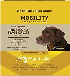 Wapiti Labs Senior Mobility Formula Dog Powder Supplement, 1.06-oz bottle