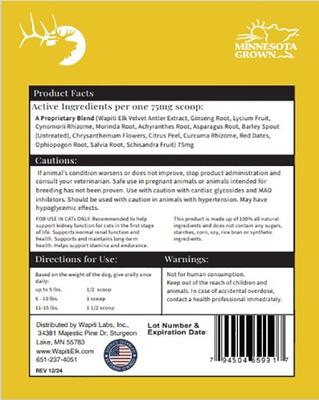 Show full view: Wapiti Labs ReVitalize Powder Supplement for Senior Cats, 0.53-oz bottle slide 3 of 11