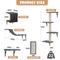 Show in main carousel: Coziwow Wall Mounted Shelves Set Cat Tree, Gray, 5-Pack slide 2 of 10
