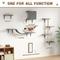 Show in main carousel: Coziwow Wall Mounted Shelves Set Cat Tree, Gray, 5-Pack slide 3 of 10
