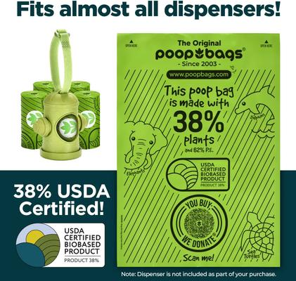 Show full view: The Original Poop Bags Countdown USDA Certified Biobased Rolls, Unscented, 120 count slide 4 of 8