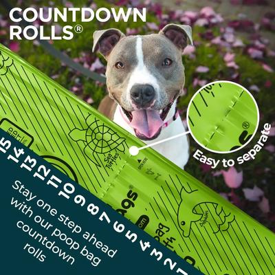 Show full view: The Original Poop Bags Countdown USDA Certified Biobased Rolls, Unscented, 120 count slide 2 of 8