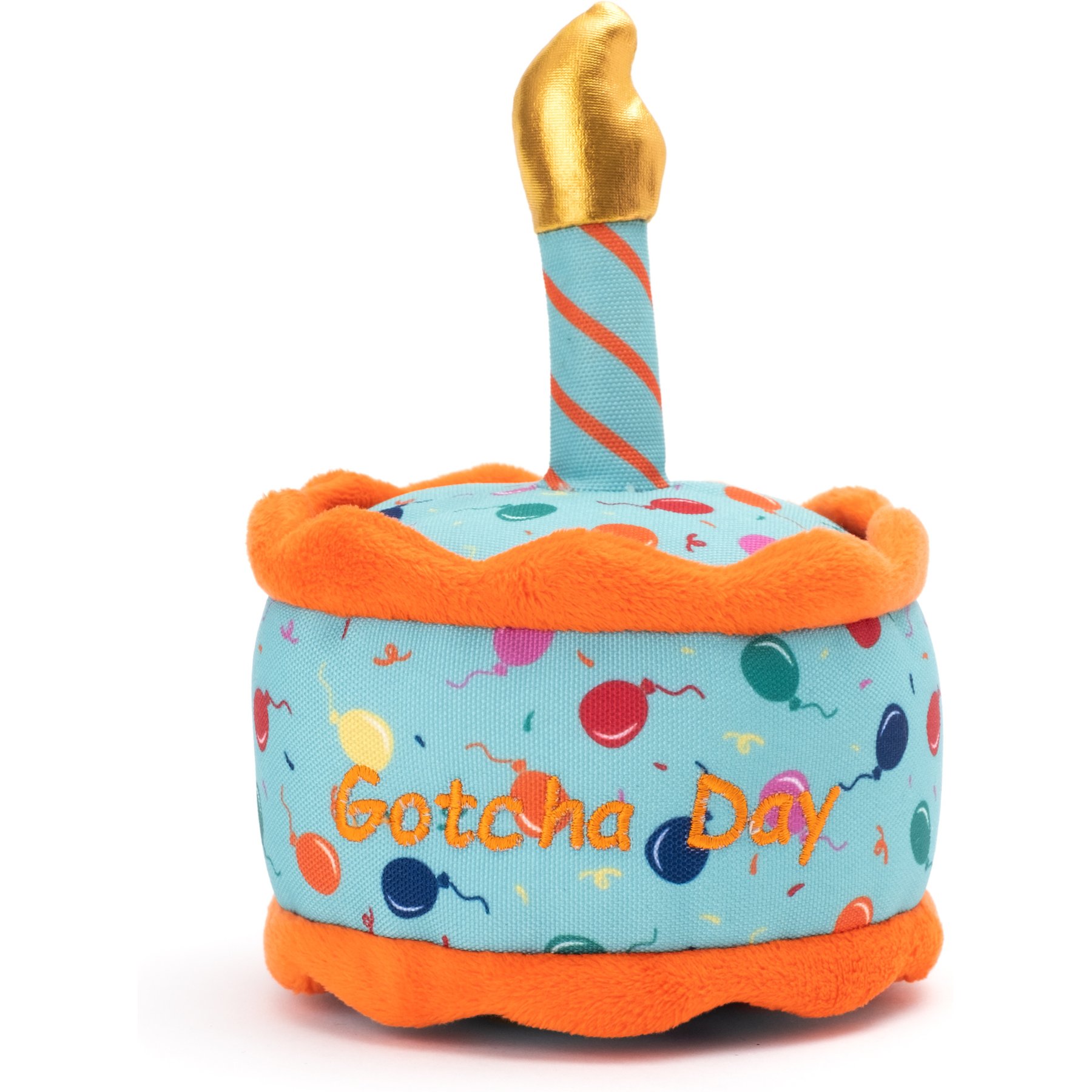 The Worthy Dog Gotcha Day Cake Dog Toy, Green, One Size