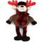 Show in main carousel: The Worthy Dog Christmas Happy Camper Moose Dog Toy, Brown, One Size slide 1 of 2