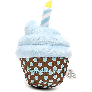 The Worthy Dog Birthday Pup Dog Toy, Blue, One Size