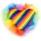 Show in main carousel: The Worthy Cat Pride Heart Cat Toy, Multicolored, One Size slide 1 of 3