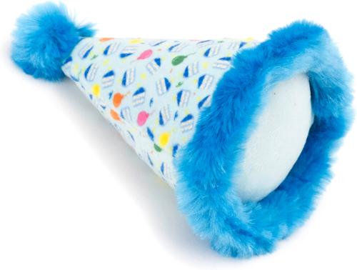 Show full view: The Worthy Cat Birthday Hat Cat Toy, Blue, One Size slide 3 of 4