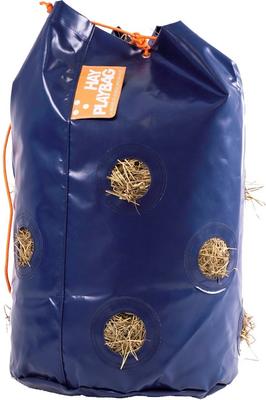 Show full view: HayPlay Horse Slow-Feed Tie Bag, Navy, Large slide 3 of 6