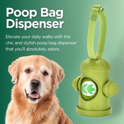 Show full view: The Original Poop Bags USDA Biobased Hydrant Dispenser, Green, Large, 15 count slide 4 of 6