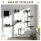 Show in main carousel: Coziwow Wall Mounted Shelves Set Cat Tree, Black, 5-Pack slide 6 of 11