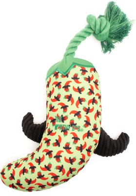 Show full view: The Worthy Dog Chili Pepper Dog Toy, Lime, Small slide 4 of 4