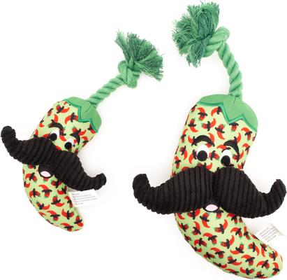 Show full view: The Worthy Dog Chili Pepper Dog Toy, Lime, Small slide 3 of 4
