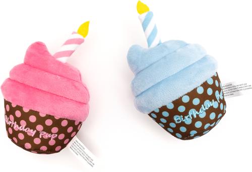 Show full view: The Worthy Dog Birthday Pup Dog Toy, Blue, One Size slide 3 of 3