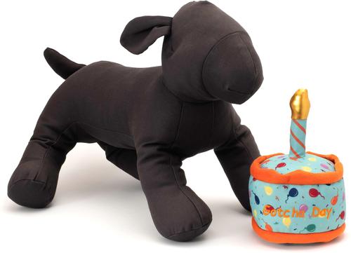 Show full view: The Worthy Dog Gotcha Day Cake Dog Toy, Green, One Size slide 2 of 4