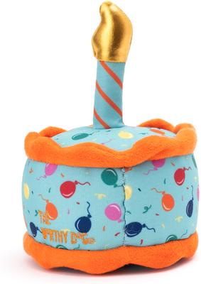 Show full view: The Worthy Dog Gotcha Day Cake Dog Toy, Green, One Size slide 3 of 4