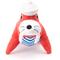 Show in main carousel: The Worthy Dog Nautical Walrus Dog Toy, Red, One Size slide 2 of 3