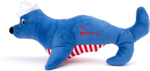 Show full view: The Worthy Dog Nautical Seal Dog Toy, Royal, One Size slide 2 of 4