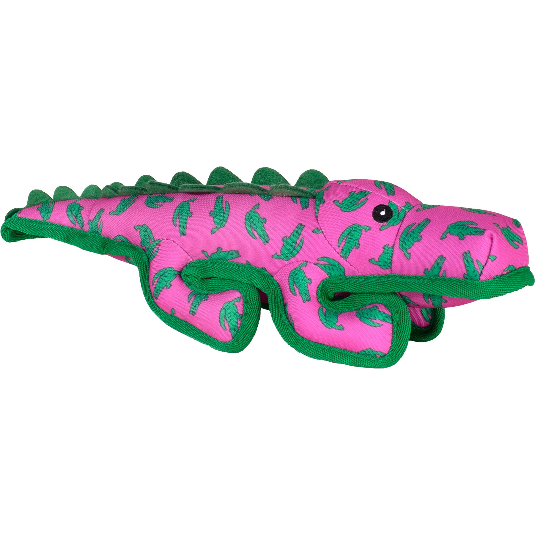 The Worthy Dog Al the Gator Dog Toy, Green, Small