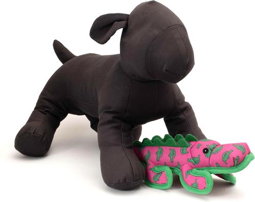 Show full view: The Worthy Dog Al the Gator Dog Toy, Green, Small slide 2 of 3