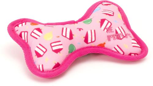 Show full view: The Worthy Dog Birthday Girl Bone Dog Toy, Pink, Small slide 4 of 4