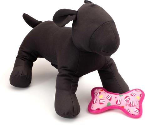 Show full view: The Worthy Dog Birthday Girl Bone Dog Toy, Pink, Small slide 3 of 4