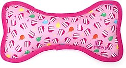 The Worthy Dog Birthday Girl Bone Dog Toy, Pink, Small