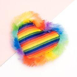 The Worthy Cat Pride Heart Cat Toy, Multicolored, One Size slide 2 of 3