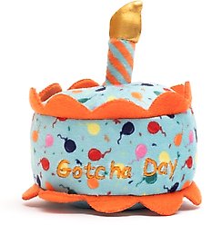 The Worthy Cat Gotcha Day Cake Cat Toy, Green, One Size