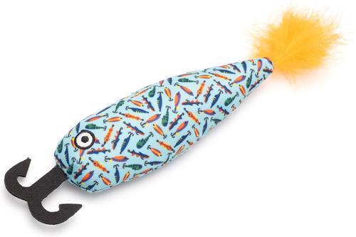 Show full view: The Worthy Cat Gone Fishin' Cat Toy, Blue, One Size slide 3 of 4