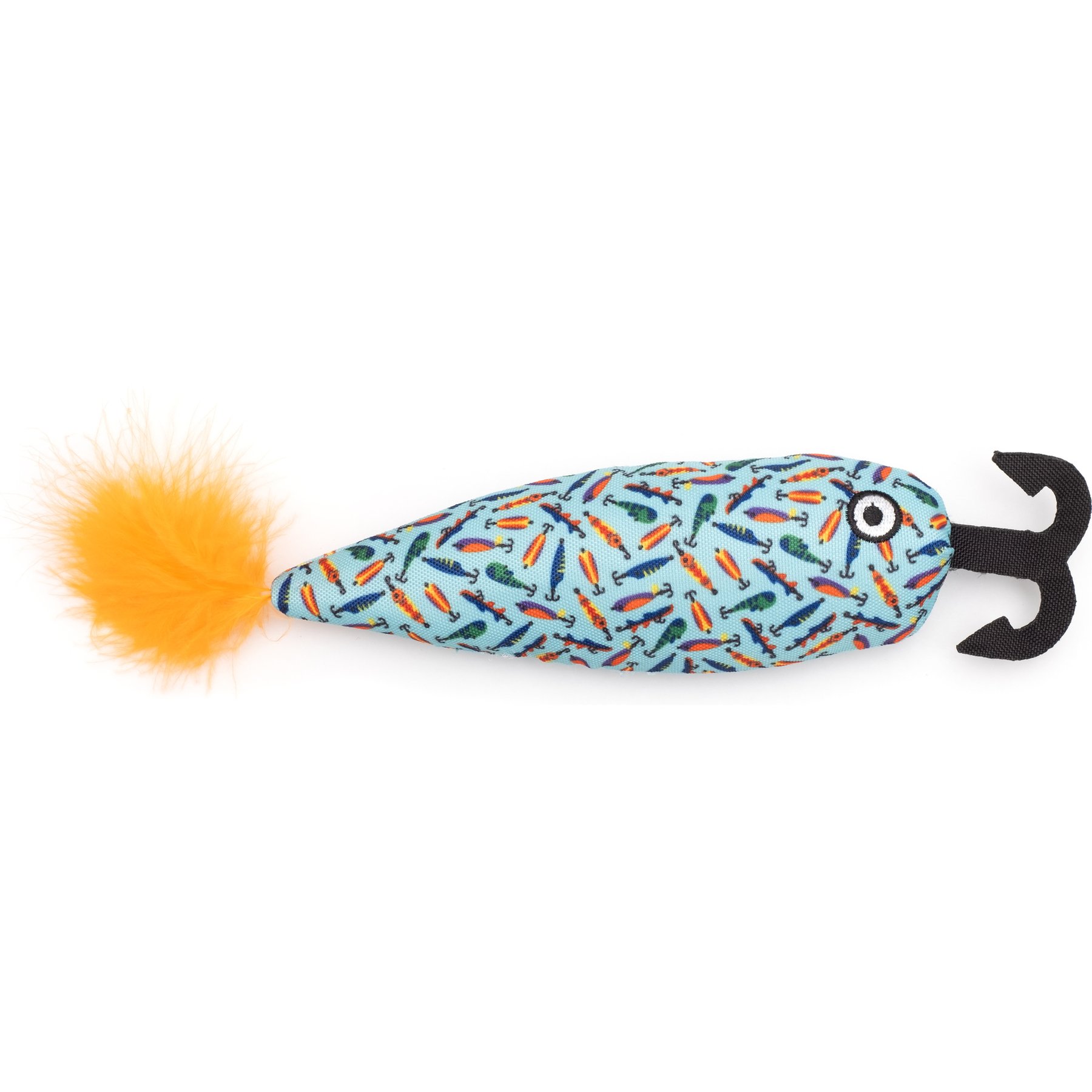 The Worthy Cat Gone Fishin' Cat Toy, Blue, One Size