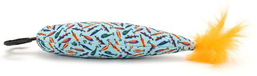 Show full view: The Worthy Cat Gone Fishin' Cat Toy, Blue, One Size slide 4 of 4