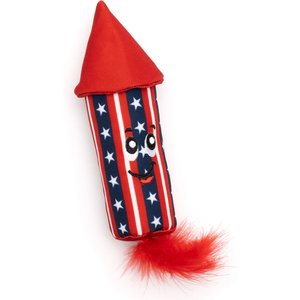 The Worthy Cat Firecracker Cat Toy, Red/White/Blue, One Size